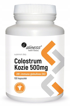 ALINESS Colostrum Kozie IG 28% 500 mg x 100 kaps.