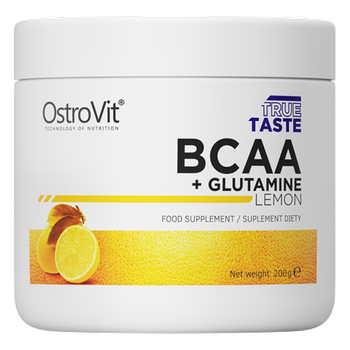 OstroVit BCAA + Glutamina 200 g cytrynowy