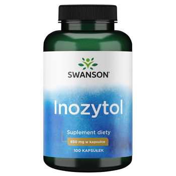 SWANSON Inozytol 650mg 100kapsułek Witamina B8 Inositol 