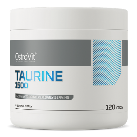 TAURYNA 1500 mg Taurine 120 kapsułek stres, serce