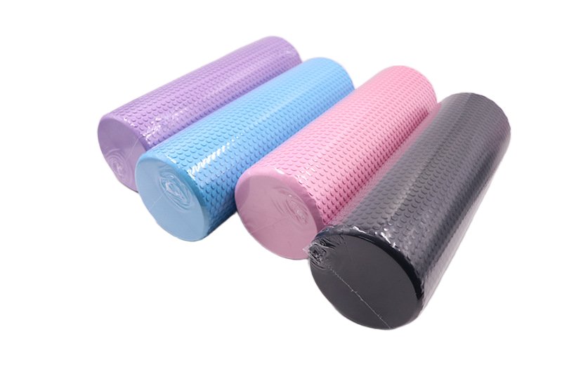 Wałek do masażu roller z wypustkami CARE+ 45 cm fioletowy