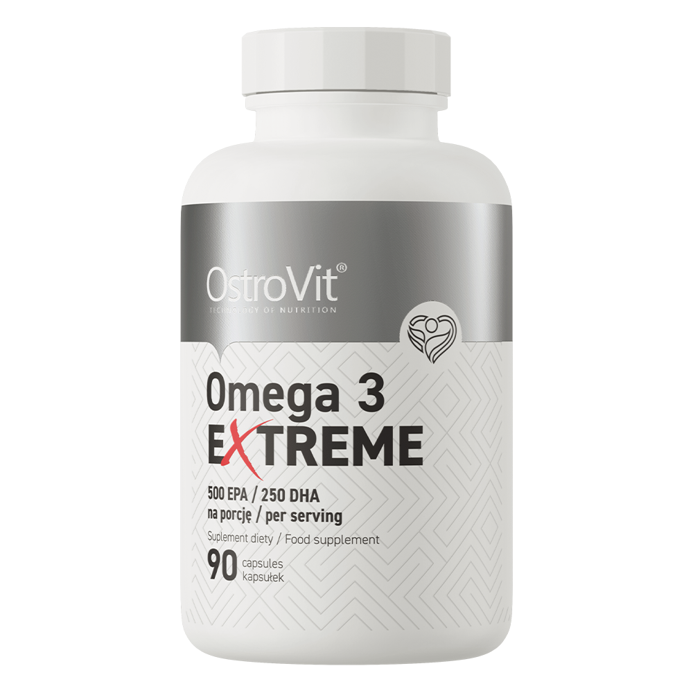 OstroVit Omega 3 Extreme 90 caps ODPORNOŚĆ EPA 500 mg DHA