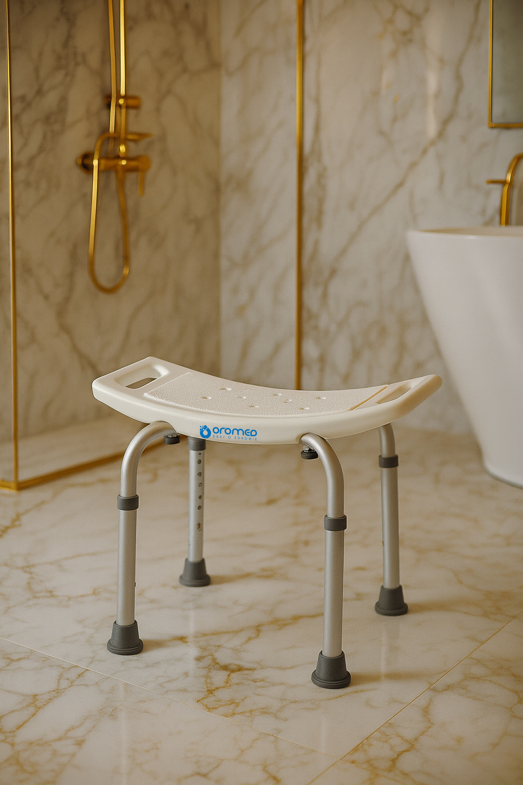 Taboret prysznicowy stołek pod prysznic prostokątny