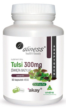 ALINESS TULSI (ŚWIĘTA BAZYLIA) extract 5% 300mg  x 90 Vege caps