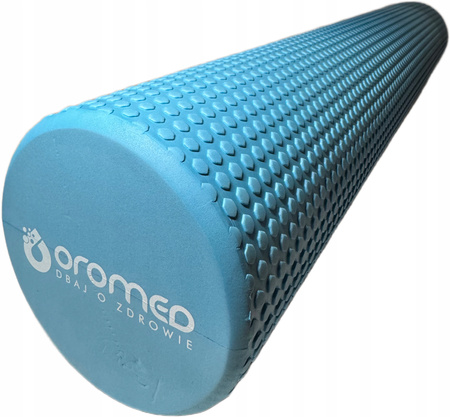 Wałek do masażu roller z wypustkami CARE+ 90 cm niebieski
