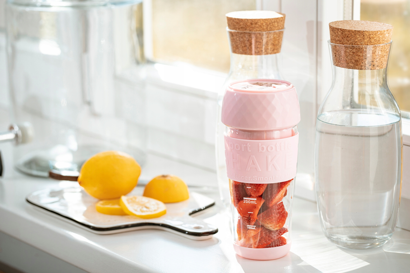 Blender przenośny Oromed ORO-JUICE CUP USB różowy 
