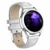Pasek z ekoskóry biały smartwatch kw10 kw20 18cm