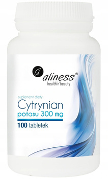 ALINESS Cytrynian Potasu 300mg x 100 tabletek VEGE