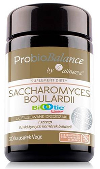 ALINESS ProbioBALANCE, Drożdzaki Saccharomyces Boualardii 5 mld/250mg x 30 vege caps.