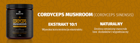 Solve Labs Cordyceps sinensis 10:1 Mushroom Powder 100g