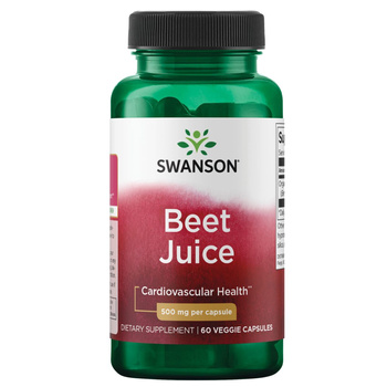 SWANSON Beet Juice 60 kapusłek Organiczny sok z buraka