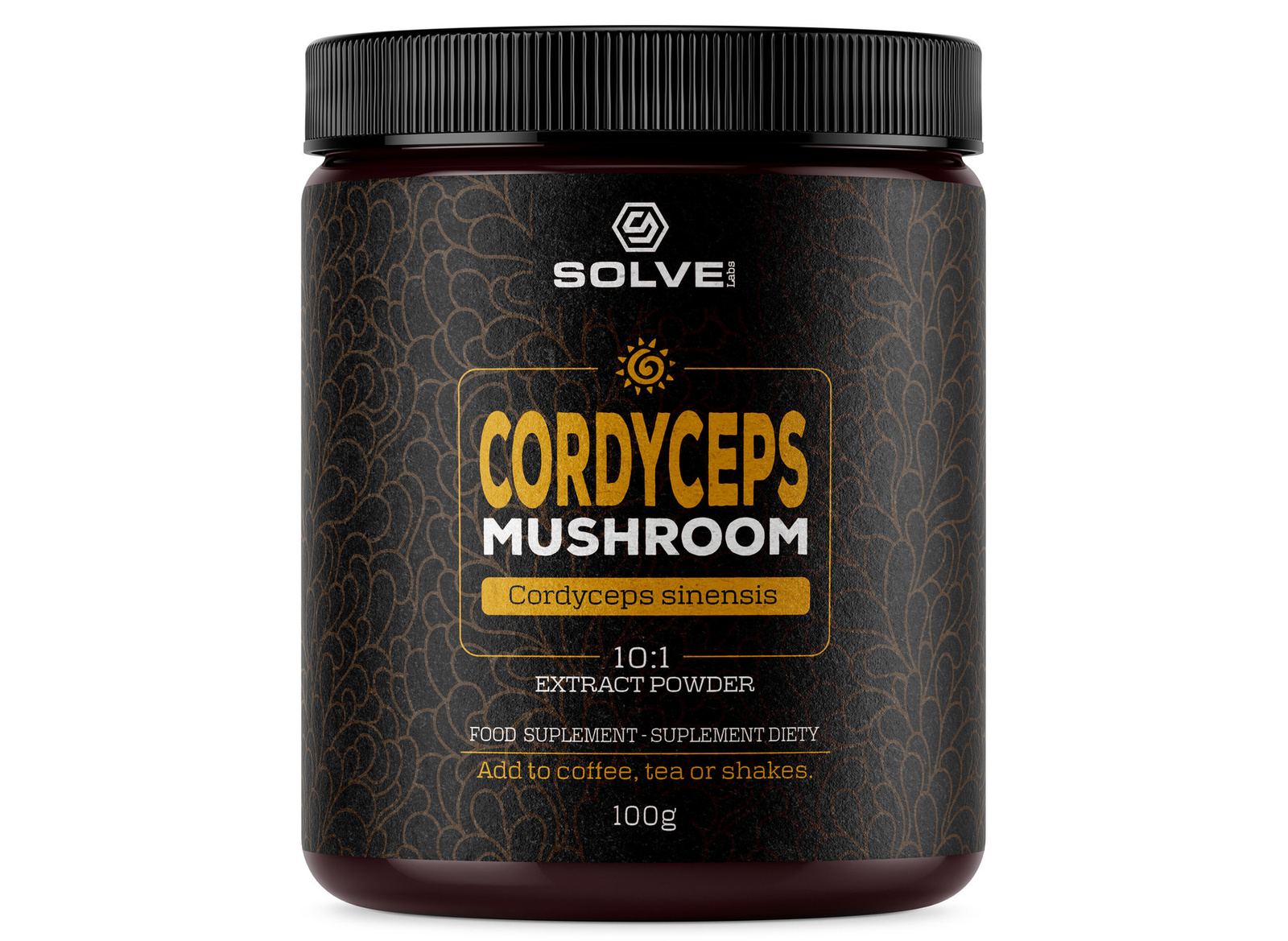 Solve Labs Cordyceps sinensis 10:1 Mushroom Powder 100g