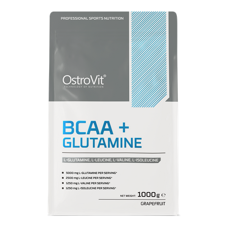 OstroVit BCAA + Glutamina 1000 g grejpfrutowy