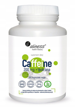ALINESS KOFEINA 200 mg + guarana x 100 kaps vege