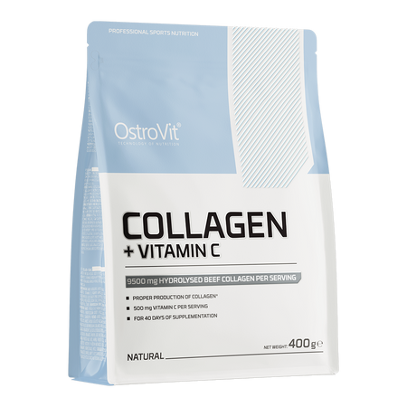 OstroVit Kolagen + Witamina C 400 g naturalny
