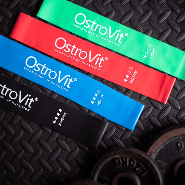 OstroVit Gumy Treningowe zestaw 4 sztuki + worek