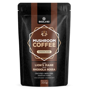 Solve Labs Mushroom Coffee 330g Lion's mane + Rhodiola
