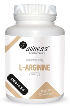 ALINESS L-Arginine 800 mg x 100 Vege caps.