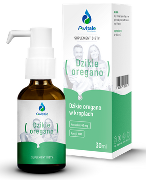 AVITALE Olej z oregano standaryzowany na 90% naturalnego karwakolu 30 ml w kroplach