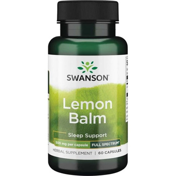 SWANSON FS Lemon Balm 500mg 60kaps