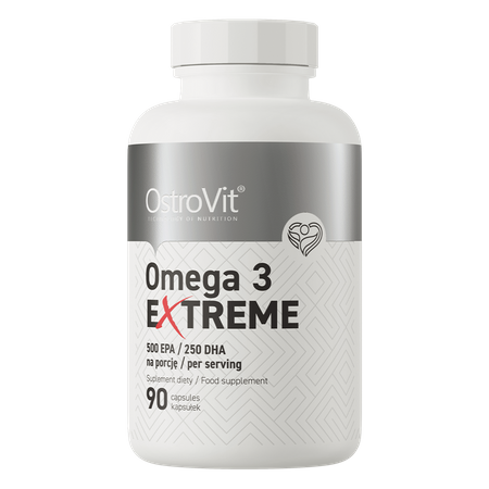 OstroVit Omega 3 Extreme 90 caps ODPORNOŚĆ EPA 500 mg DHA