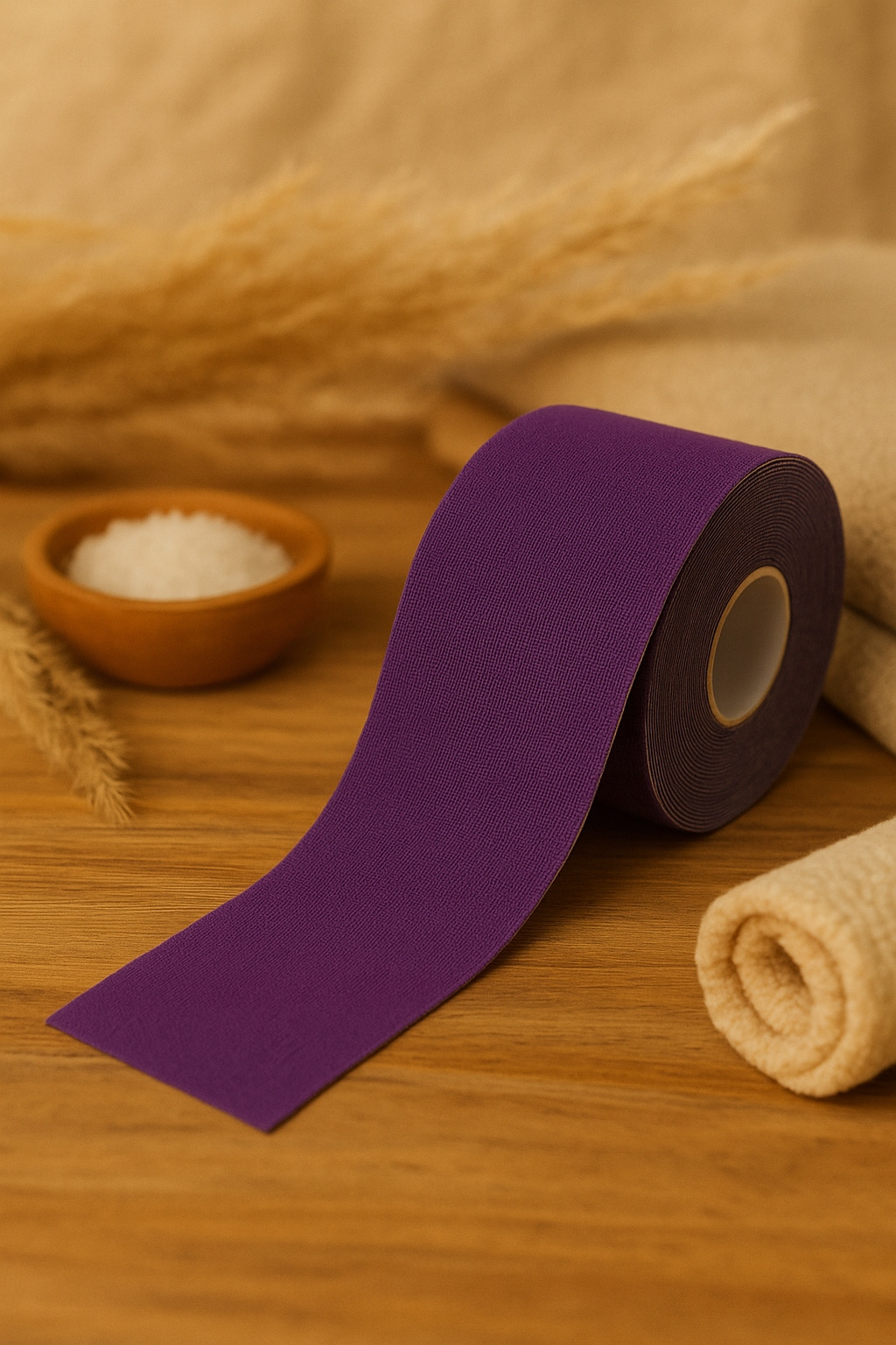 Taśma do kinesiotapingu 5 cm x 5 m fioletowa