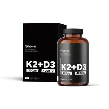 LABORELL Witamina K2 200mcg + D3 4000 IU 90 kapsułek