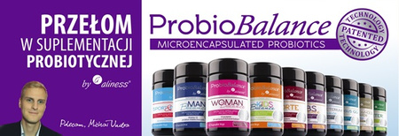 ALINESS ProbioBALANCE, Drożdzaki Saccharomyces Boualardii 5 mld/250mg x 30 vege caps. 