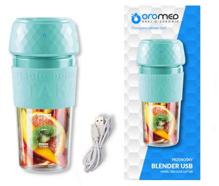 Blender przenośny Oromed ORO-JUICE CUP USB miętowy 