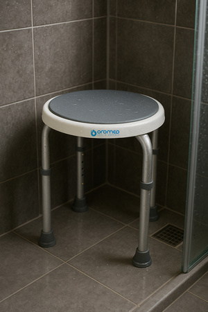 Obrotowy taboret pod prysznic