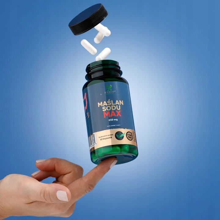 Lanco Maślan Sodu MAX 1300mg 60 kapsułek