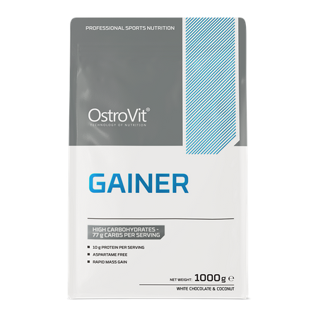OstroVit Gainer 1000 g białej czekolady z kokosem