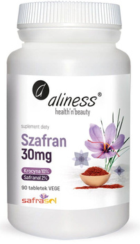 ALINESS Szafran Safrasol™ 2%/10% 30 mg x 90 tabletek VEGE