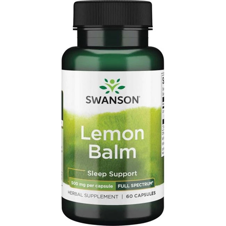 SWANSON FS Lemon Balm 500mg 60kaps