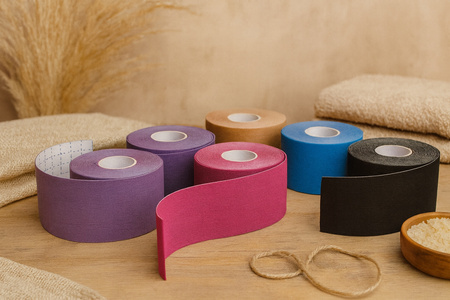 Taśma do kinesiotapingu 7,5 cm x 5m niebieska