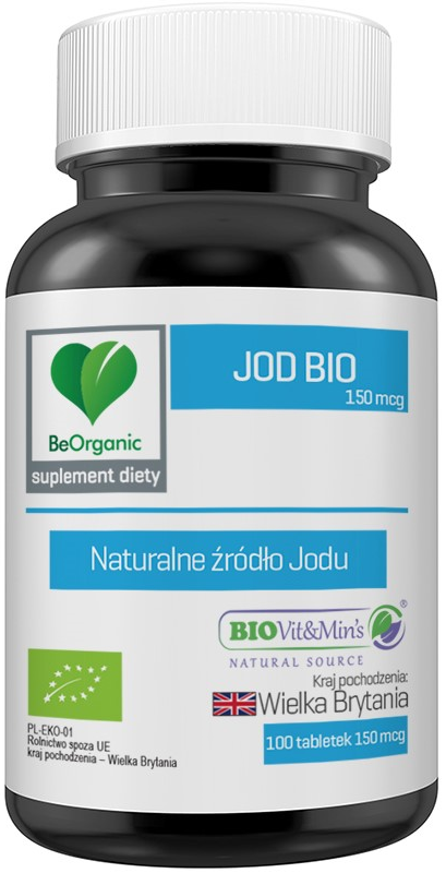 BeOrganic Jod BIO 150mcg x 100 tabletek