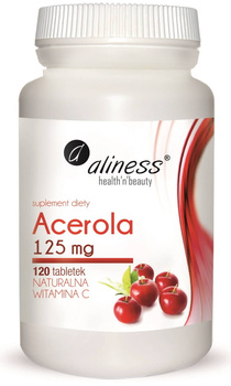 ALINESS Acerola 125 mg x 120 tab. NATURALNA WITAMINA C