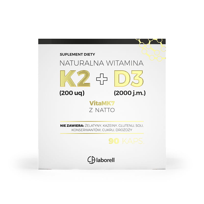 Laborell Witamina K2 200mcg+D3 2000j.m. 90kaps. L