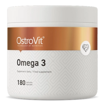 OstroVit OMEGA 3 180 kapsułek KWASY TŁUSZCZOWE, OLEJ RYBI