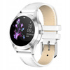 Pasek z ekoskóry biały smartwatch kw10 kw20 18cm