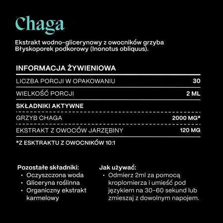 SOMA Grzyb Chaga Błyskoporek podkorowy 60 ml
