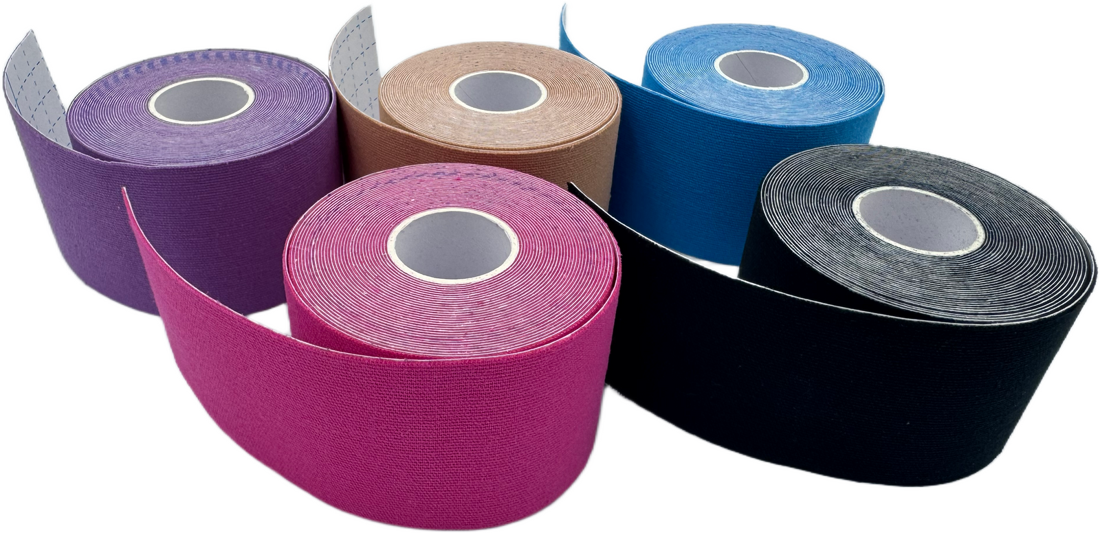 Taśma do kinesiotapingu 5 cm x 5 m niebieska