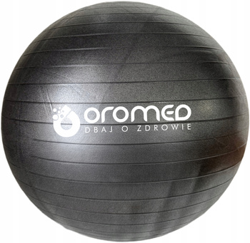 Piłka gimnastyczna dmuchana 85 cm czarna