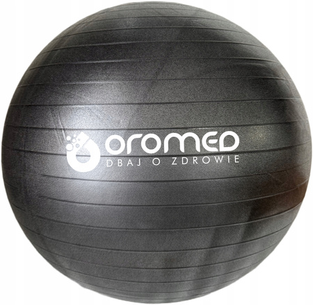 Piłka gimnastyczna dmuchana 85 cm czarna