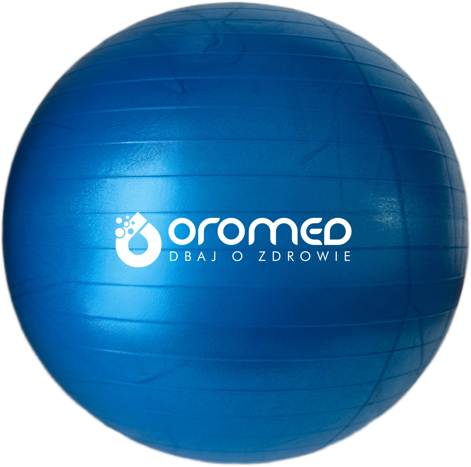 Piłka gimnastyczna dmuchana 65 cm niebieska