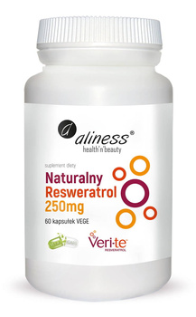 ALINESS Naturalny Resweratrol Veri-Te 250mg x 60 Vege caps.