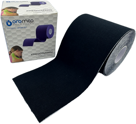 Taśma do kinesiotapingu 7,5 cm x 5m czarna