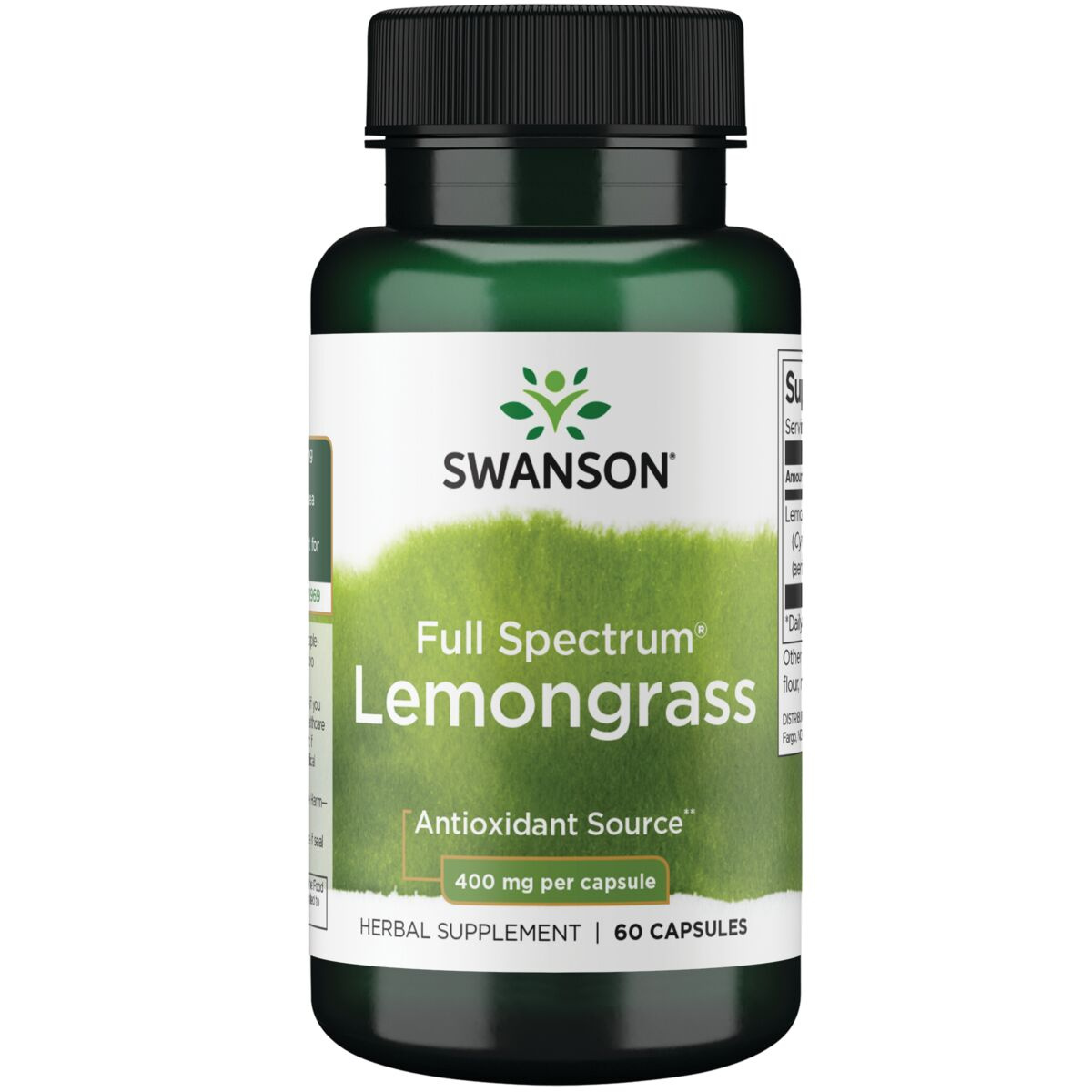SWANSON FS Lemongrass 400mg 60 kapsułek