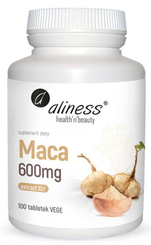 ALINESS Maca ekstrakt 10:1 600mg x 100 tabletek Vege