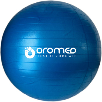 Piłka gimnastyczna dmuchana 65 cm niebieska